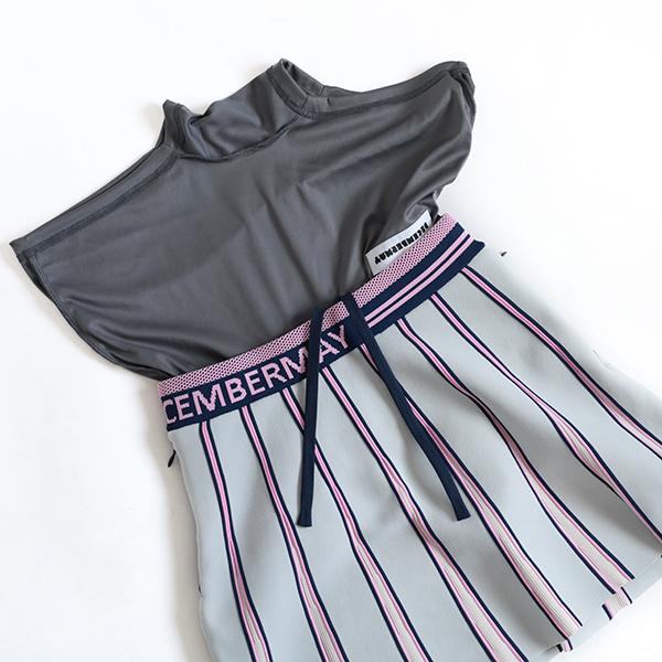 ディセンバーメイ ゴルフ スカート レディース ニット プリーツ ミニ