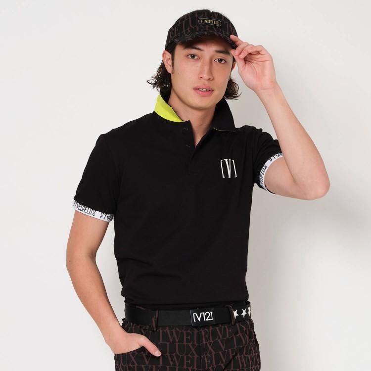 V12 ゴルフ ポロシャツ メンズ 半袖 シャツ LUX 吸水速乾 クール  