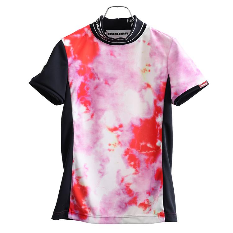 ディセンバーメイ ゴルフ モックシャツ レディース 半袖 ハイネック