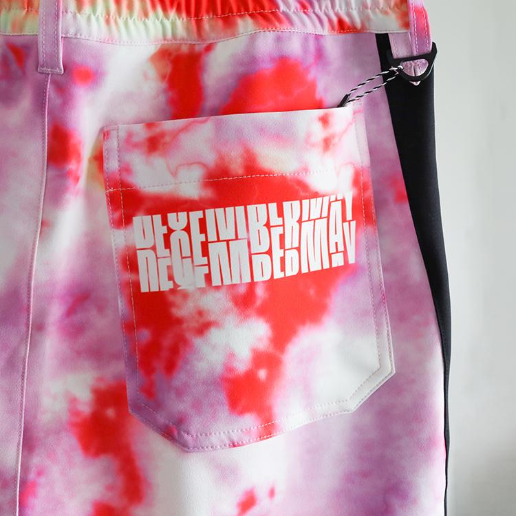 ディセンバーメイ ゴルフ ショートパンツ メンズ タイダイ柄