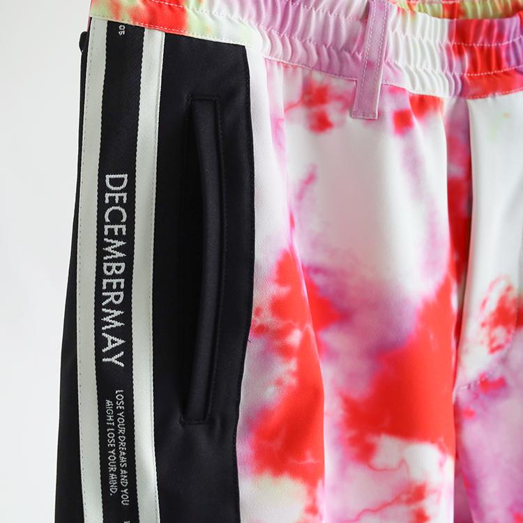 ディセンバーメイ ゴルフ ショートパンツ メンズ タイダイ柄