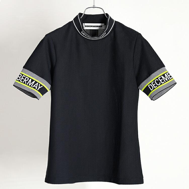 ディセンバーメイ ゴルフ モックシャツ レディース 半袖 ハイネック 吸水速乾 メッシュ 無地 春 夏 秋 ゴルフウェア ブランド 2-305-0134 ディセンバーメイ ゴルフ モックシャツ レディース 半袖 ハイネック