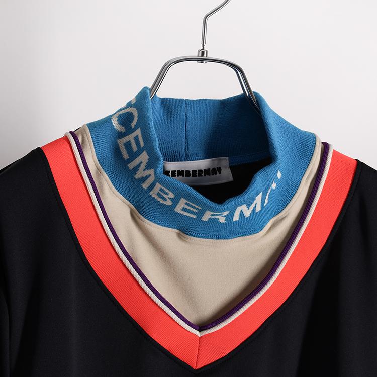 ディセンバーメイ ゴルフ モックシャツ メンズ 長袖 ハイネック 吸水速