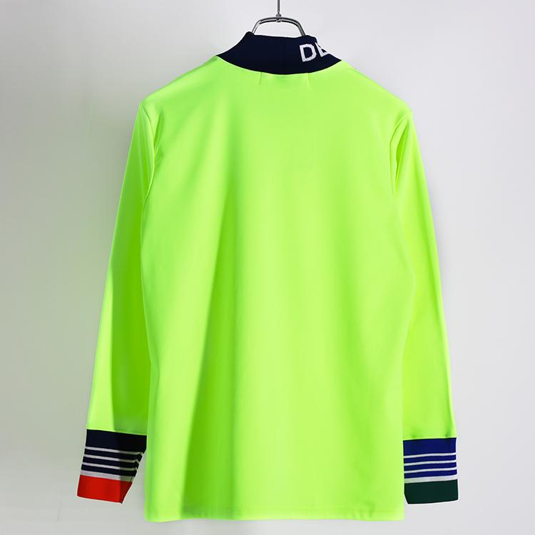 ディセンバーメイ ゴルフ モックシャツ メンズ 長袖 ハイネック 吸水速