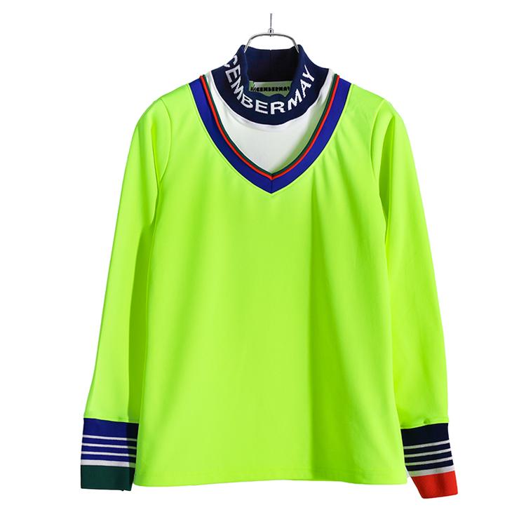 DECEMBERMAY ディセンバーメイ ゴルフ 長袖 モックシャツ