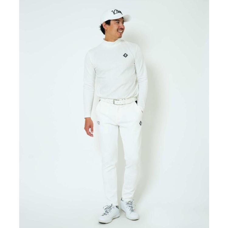 V12 長袖 モックネック ハイネックシャツ メンズ ゴルフウェア V12 ゴルフ モックシャツ メンズ 長袖 ハイネック 吸汗速乾