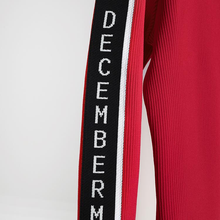 ディセンバーメイ ゴルフ モックシャツ レディース 長袖 ハイネック