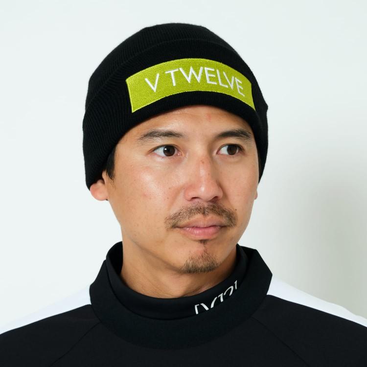 V12（ヴィ・トゥエルヴ） ゴルフ ニットキャップ メンズ ニット帽
