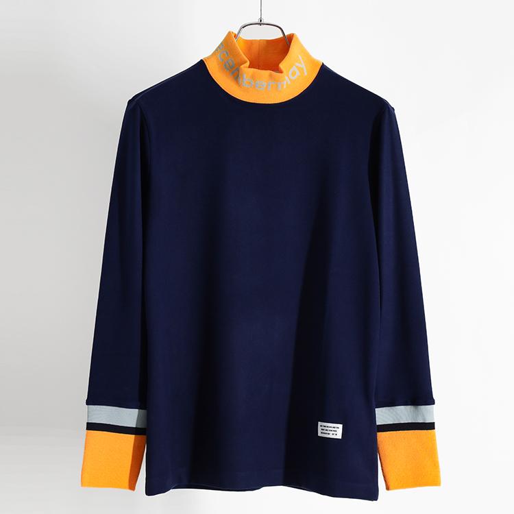 ディセンバーメイ ゴルフ モックシャツ メンズ 長袖 ハイネック ニット