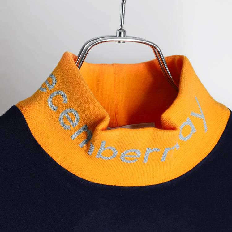 ディセンバーメイ ゴルフ モックシャツ メンズ 長袖 ハイネック ニット