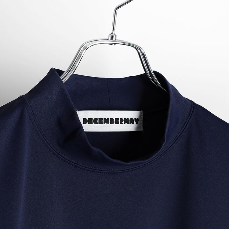 ディセンバーメイ ゴルフ モックシャツ メンズ 長袖 ハイネック 裏起毛