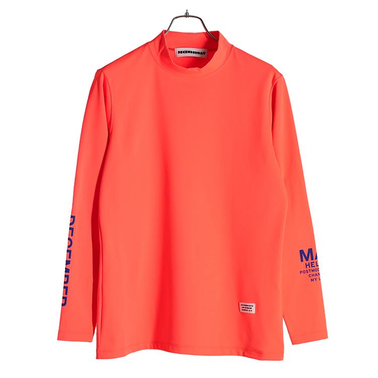 ディセンバーメイ ゴルフ モックシャツ メンズ 長袖 ハイネック 裏起毛