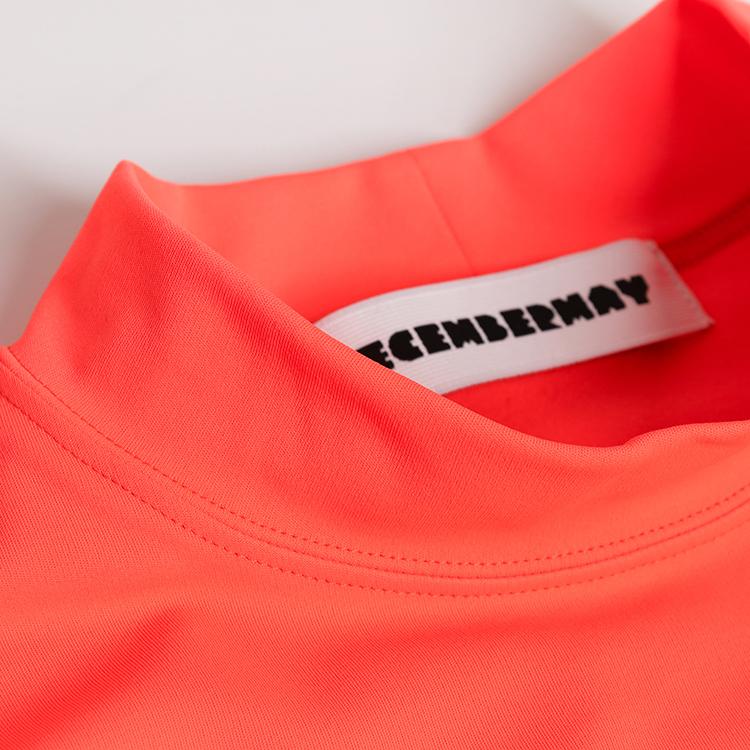 ディセンバーメイ ゴルフ モックシャツ メンズ 長袖 ハイネック 裏起毛