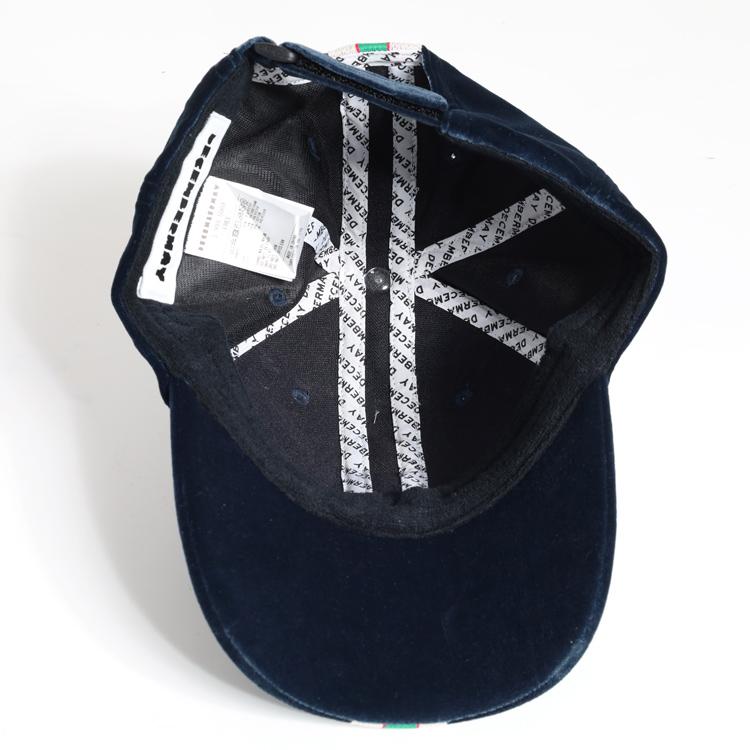 ディセンバーメイ ゴルフ キャップ メンズ レディース 帽子 ベロア