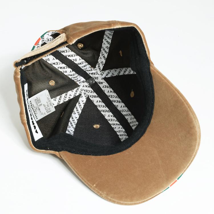 ディセンバーメイ ゴルフ キャップ メンズ レディース 帽子 ベロア