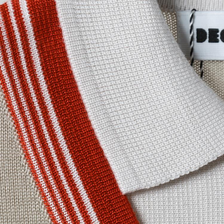 ディセンバーメイ ゴルフ ニットポロ メンズ レイヤード 長袖 セーター