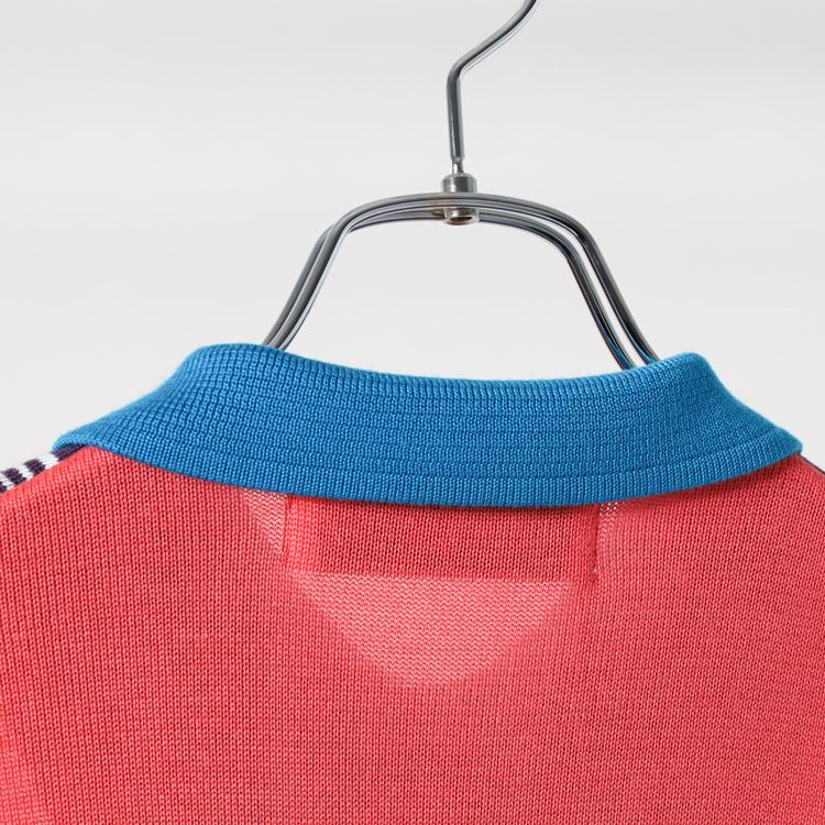 ディセンバーメイ ゴルフ ニットポロ メンズ レイヤード 長袖 セーター