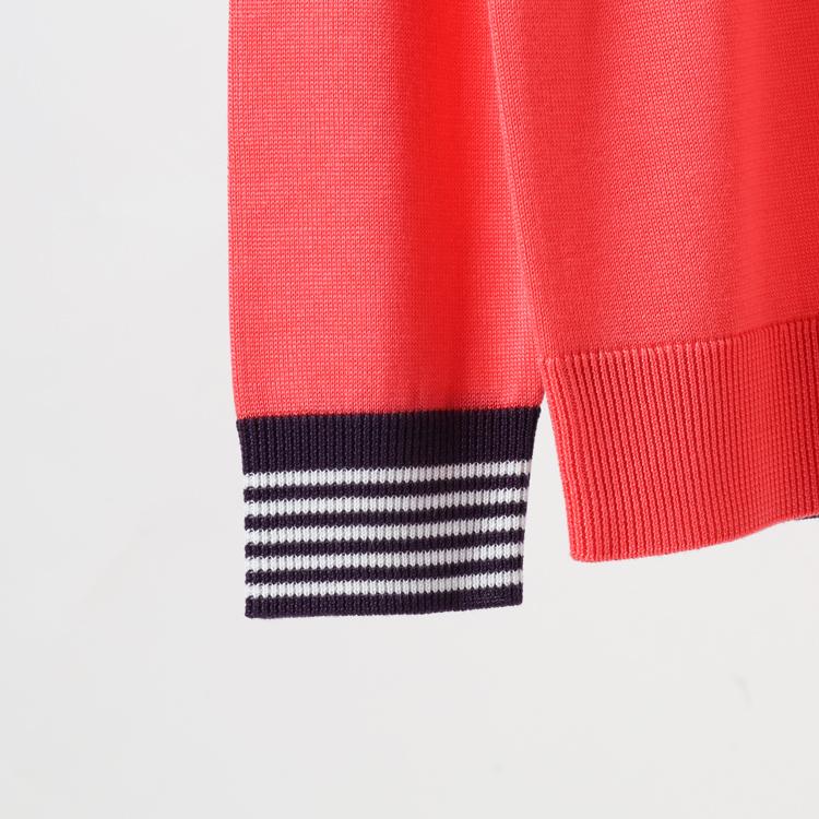 ディセンバーメイ ゴルフ ニットポロ メンズ レイヤード 長袖 セーター