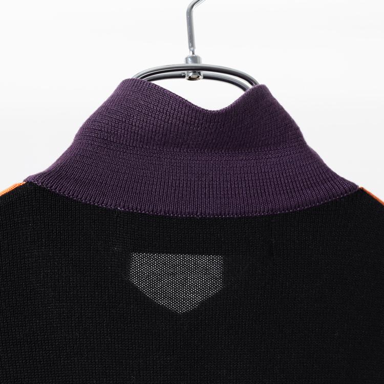 ディセンバーメイ ゴルフ ニットポロ メンズ レイヤード 長袖 セーター