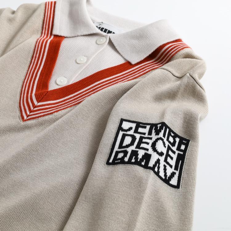 ディセンバーメイ ゴルフ ニットポロ レディース レイヤード 長袖