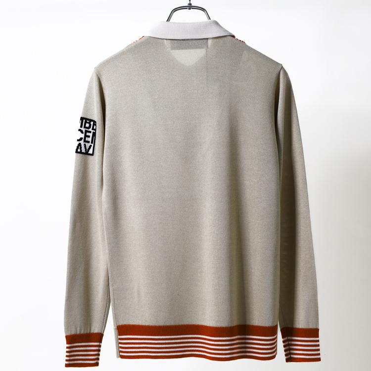 ディセンバーメイ ゴルフ ニットポロ レディース レイヤード 長袖