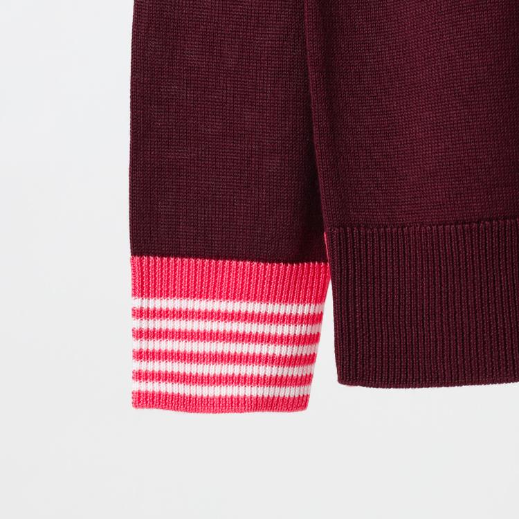 DECEMBERMAY レイヤード　ニットポロ ディセンバーメイ ゴルフ ニットポロ レディース レイヤード 長袖