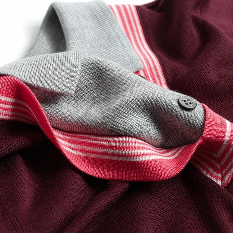 DECEMBERMAY レイヤード　ニットポロ ディセンバーメイ ゴルフ ニットポロ レディース レイヤード 長袖