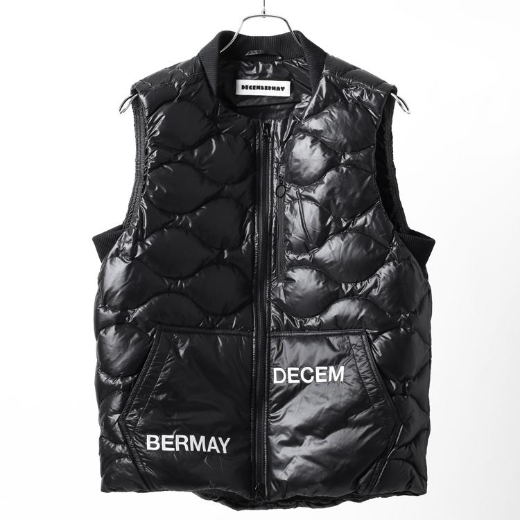 DECEMBERMAY ディセンバーメイ　ニットベスト　ブラック　XLサイズ decembermay (ディセンバーメイ) ゴルフウェア メンズ Old School knit