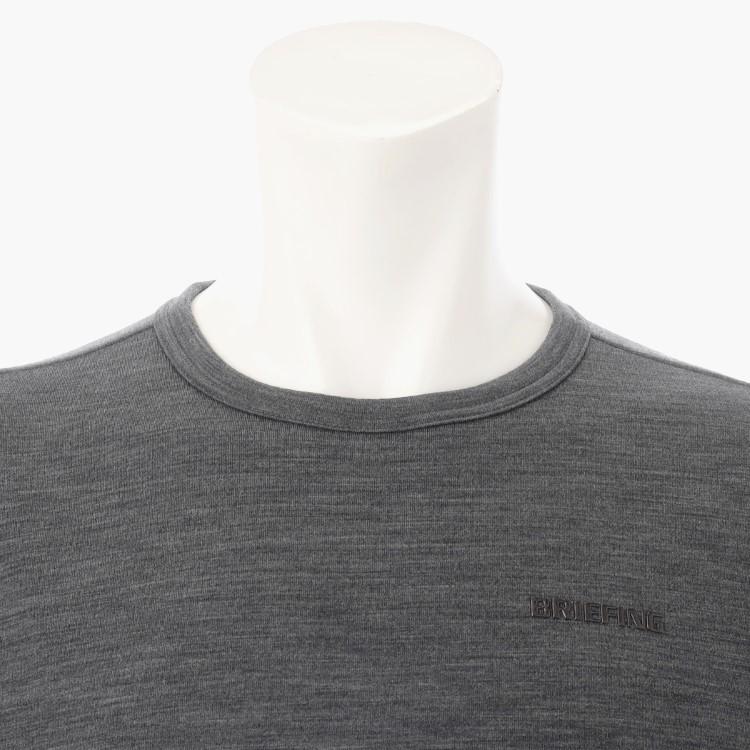ブリーフィング ゴルフ クルーネック メンズ トレーナー トップス 長袖 ウール 温度調節 吸湿 ブランド 無地 ロゴ BRG233M09 BRIEFING GOLF BRIEFING GOLF（ブリーフィングゴルフ） ブリーフィング ゴルフ クルー