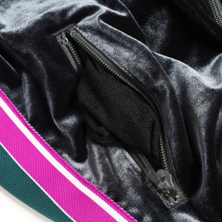 ディセンバーメイ ゴルフ ブルゾン メンズ トップス フルジップ ベロア