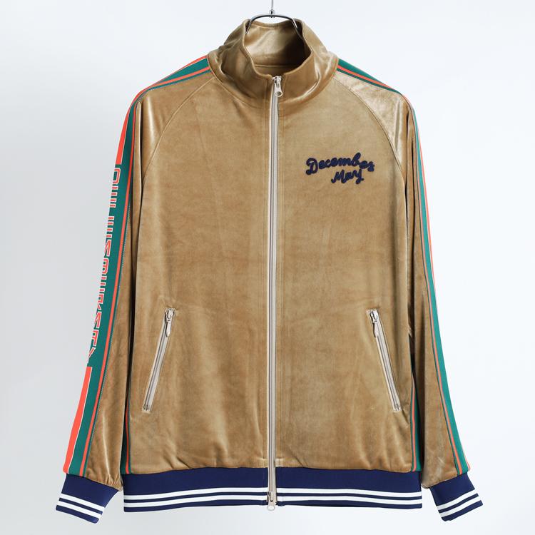 ディセンバーメイ ゴルフ ブルゾン メンズ トップス フルジップ ベロア