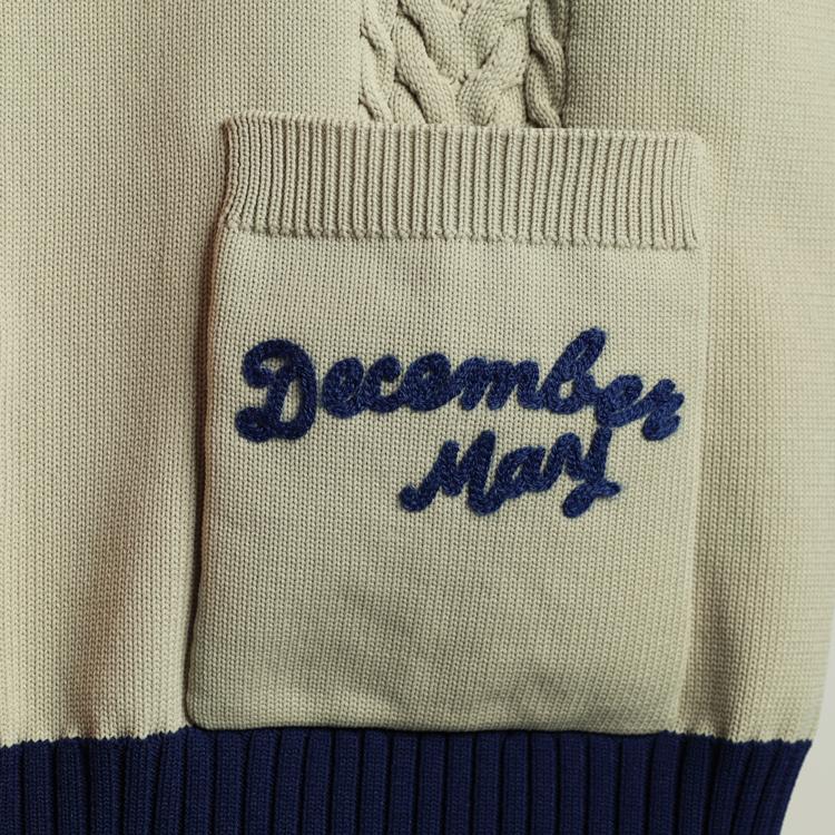 ディセンバーメイ ゴルフ ベスト メンズ Vネック ニットベスト ニット