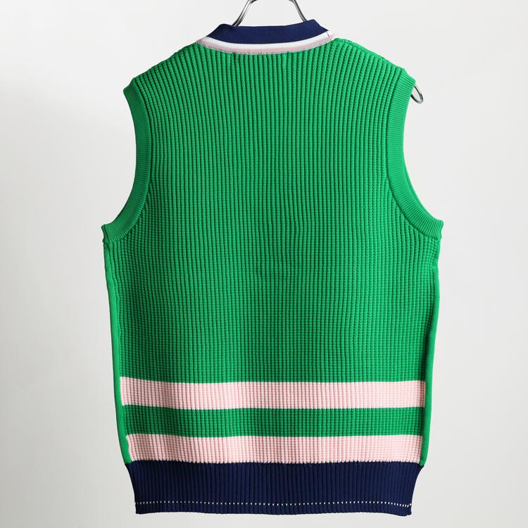 ディセンバーメイ ゴルフ ベスト メンズ Vネック ニットベスト ニット