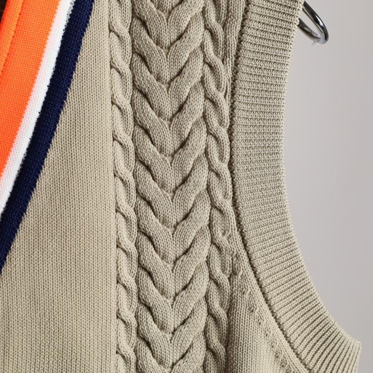 ディセンバーメイ ゴルフ ベスト レディース Vネック ニットベスト