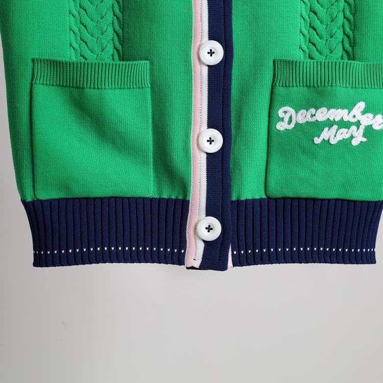 ディセンバーメイ ゴルフ ベスト レディース Vネック ニットベスト