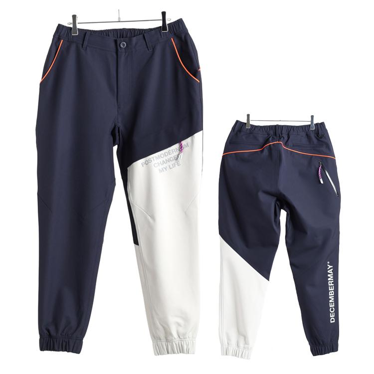 美品 ディセンバーメイ ゴルフ ジョガーパンツ ストレッチ ブラック ロゴ M