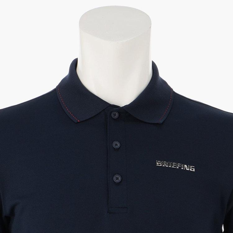 ブリーフィング ゴルフ ポロシャツ メンズ シャツ 半袖 接触冷感 吸水速乾 ストレッチ 鹿の子 ゴルフウェア ブランド 無地 ロゴ BRIEFING BRG241M80｜takeuchi-golf｜18