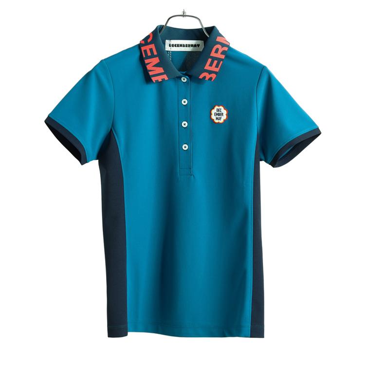 ディセンバーメイ ゴルフ ポロシャツ レディース 半袖 吸水速乾 ストレッチ シャツ 無地 鹿の子 シンプル ゴルフウェア ブランド DECEMBERMAY 2-405-0143 ディセンバーメイ ゴルフ ポロシャツ レディース 半袖 吸水速乾