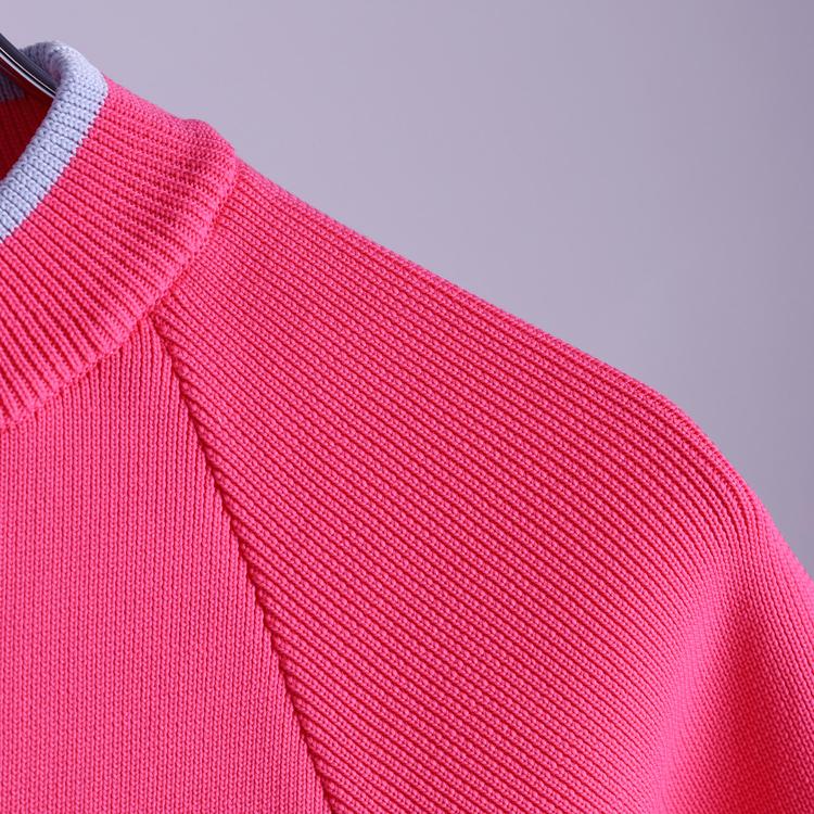 ディセンバーメイ ゴルフ サマーニット レディース 半袖 クルーネック