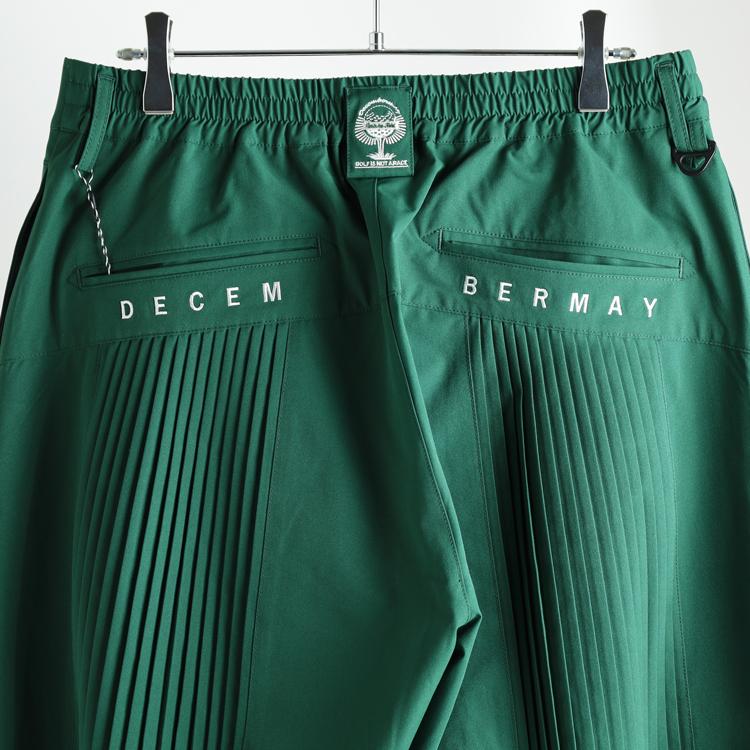 ディセンバーメイ ゴルフ パンツ メンズ ワイドパンツ テーパードパンツ ストレッチ プリーツ 速乾 耐シワ サステナブル 無地 ゴルフウェア ブランド 1-405-2048 DECEMBERMAY ディセンバーメイ ゴルフ パンツ メンズ ワイドパンツ テーパード