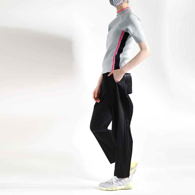 DECEMBERMAY ストレッチテーパードパンツ サイズL DECEMBERMAY