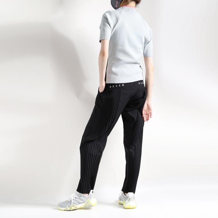 DECEMBERMAY ストレッチテーパードパンツ サイズL DECEMBERMAY