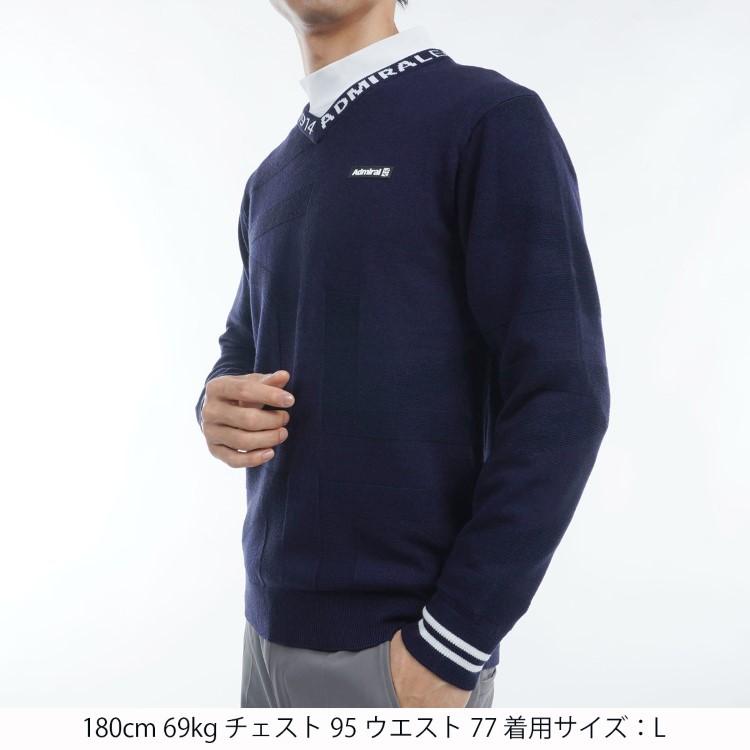 Admiral Golf（アドミラルゴルフ） セーター メンズ 長袖 Vネック
