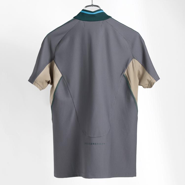 ディセンバーメイ ゴルフ モックシャツ メンズ 半袖 ハーフジップ 接触