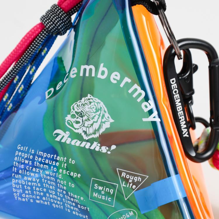 DECEMBERMAYディセンバーメイ ゴルフ ラウンドポーチ 小物入れ ディセンバーメイ ゴルフ ボールポーチ メンズ レディース カラビナ