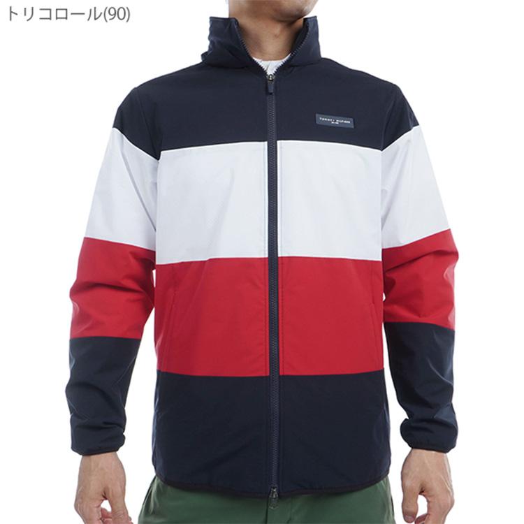 トミーヒルフィガー ゴルフ ジャケット メンズ フルジップ ウインドジャケット 長袖 撥水 ストレッチ 防風 ゴルフウェア ブランド 無地 春 秋 冬 THMA450 TOMMY HILFIGER GOLF（トミー ヒルフィガー ゴルフ） トミー