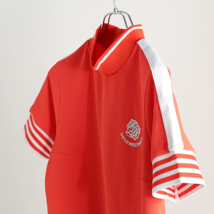 ディセンバーメイ ゴルフ モックシャツ レディース 半袖 ハイネック