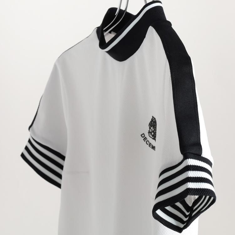 ディセンバーメイ ゴルフ ワンピース レディース 半袖 ハイネック 吸汗