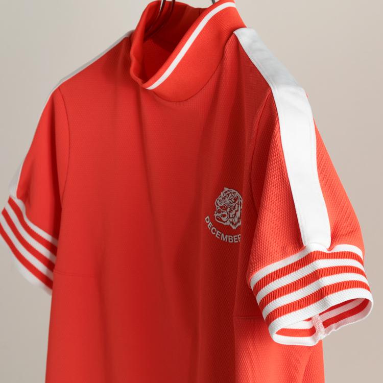 ディセンバーメイ ゴルフ ワンピース レディース 半袖 ハイネック 吸汗