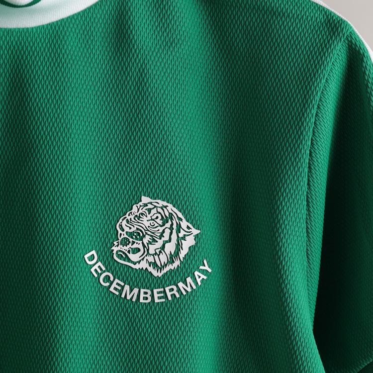 ディセンバーメイ ゴルフ ワンピース レディース 半袖 ハイネック 吸汗